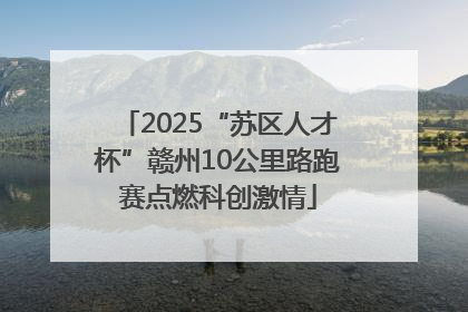 2025“苏区人才杯”赣州10公里路跑赛点燃科创激情