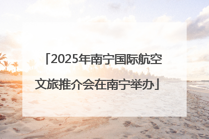 2025年南宁国际航空文旅推介会在南宁举办