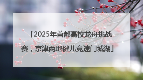 2025年首都高校龙舟挑战赛，京津两地健儿竞速门城湖