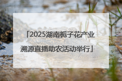 2025湖南栀子花产业溯源直播助农活动举行