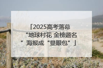 2025高考落幕 “地球村花 金榜题名”海报成“显眼包”